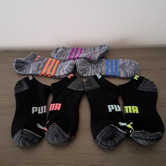 Brand New Bundle ADIDAS Superlite  PUMA Full Cushion No Show Women Sock 7-pair - Picture 1 of 9